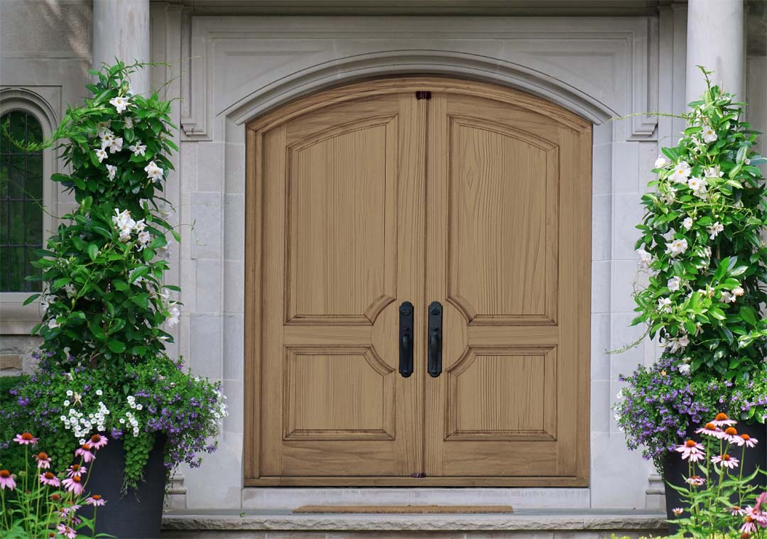 Wood'n Finish Front Door Kit (Double) - Barn Wood