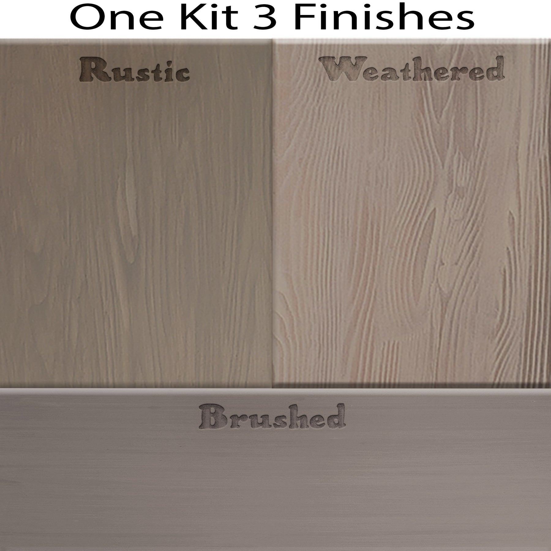 Tabletop Wood'n Finish Kit - Weathered Wood - Retique It®