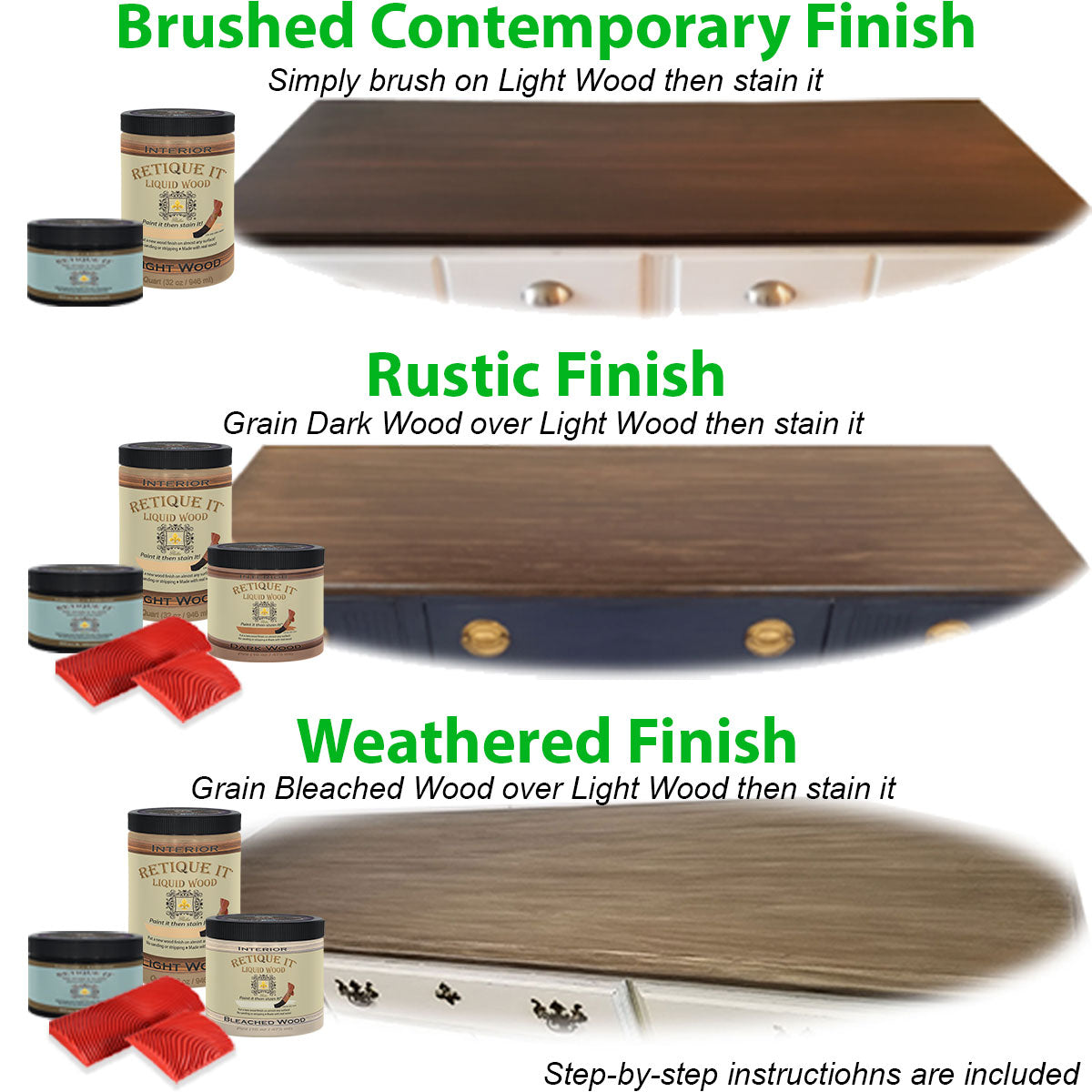 Rustic Finish Kit - Black Walnut