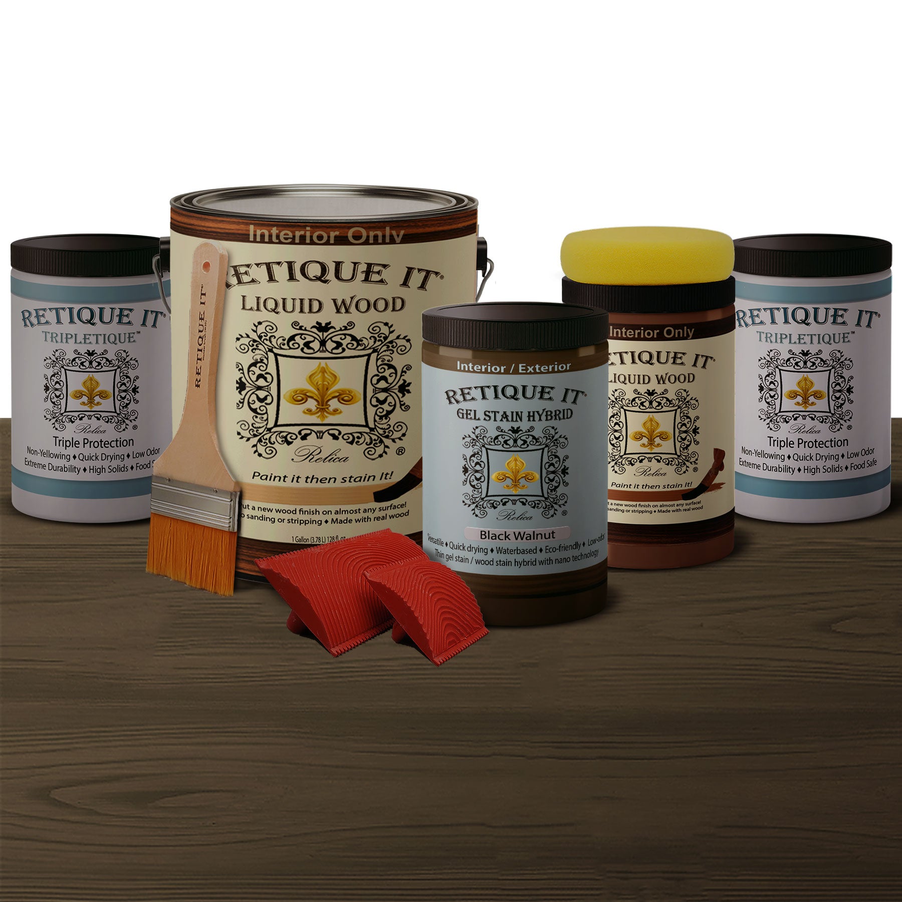 Rustic Finish Kit - Black Walnut