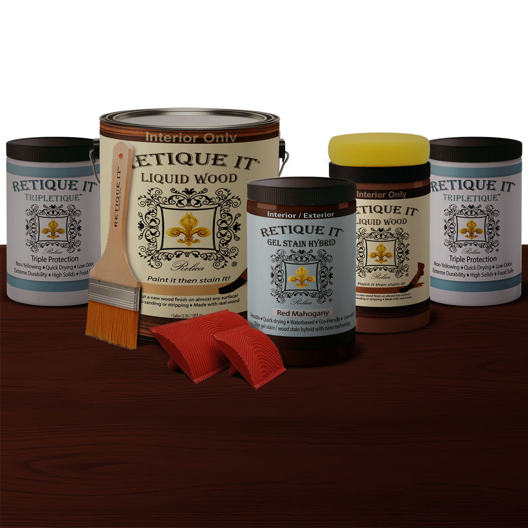 Rustic Finish Kit - Red Mahogany