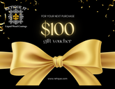 Retique It® gift card featuring elegant design, perfect for gifting or special occasions, with the Retique It® branding visible.
