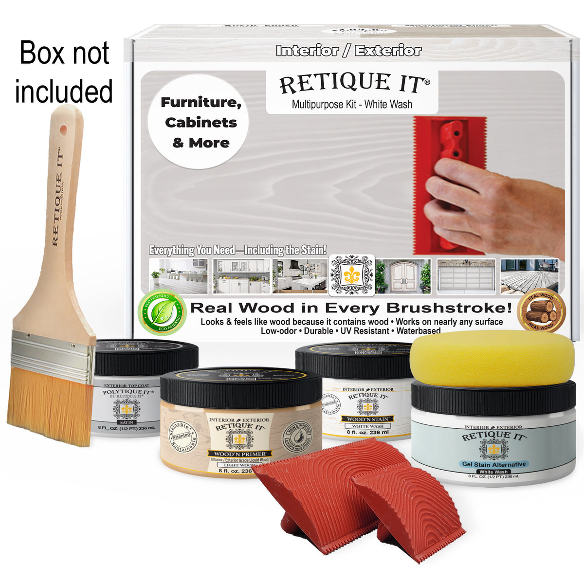 Multi-purpose Wood'n Kit - White Wash - Exterior Top Coat