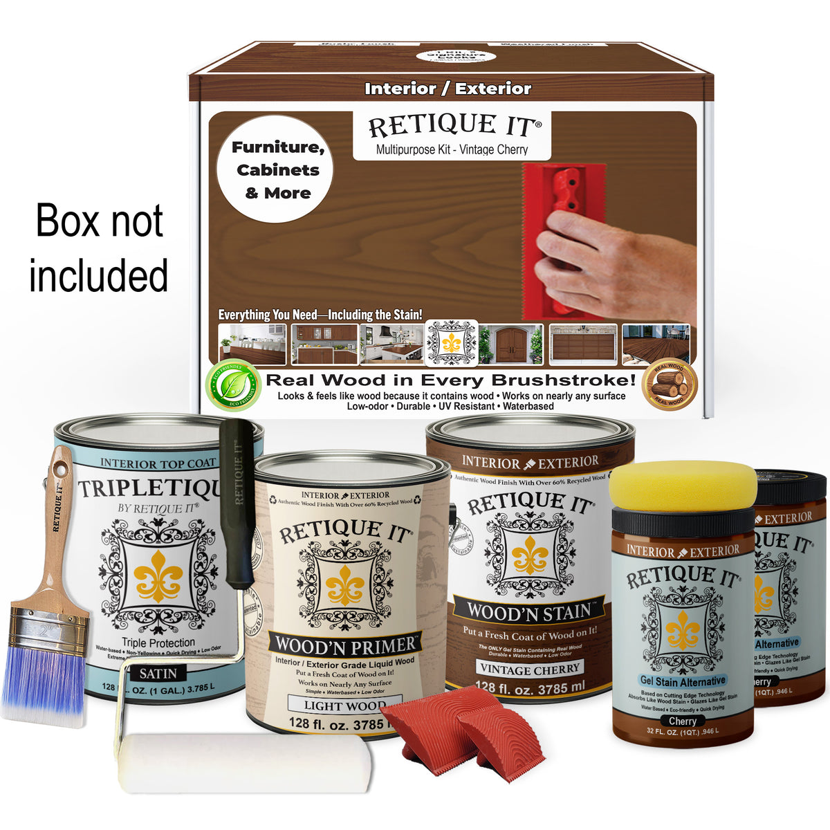 Multi-purpose Wood'n Kit (4x Lg) - Vintage Cherry - Interior Top Coat
