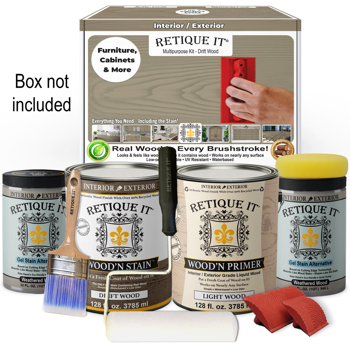 Multi-purpose Wood'n Kit (4x Lg) - Drift Wood