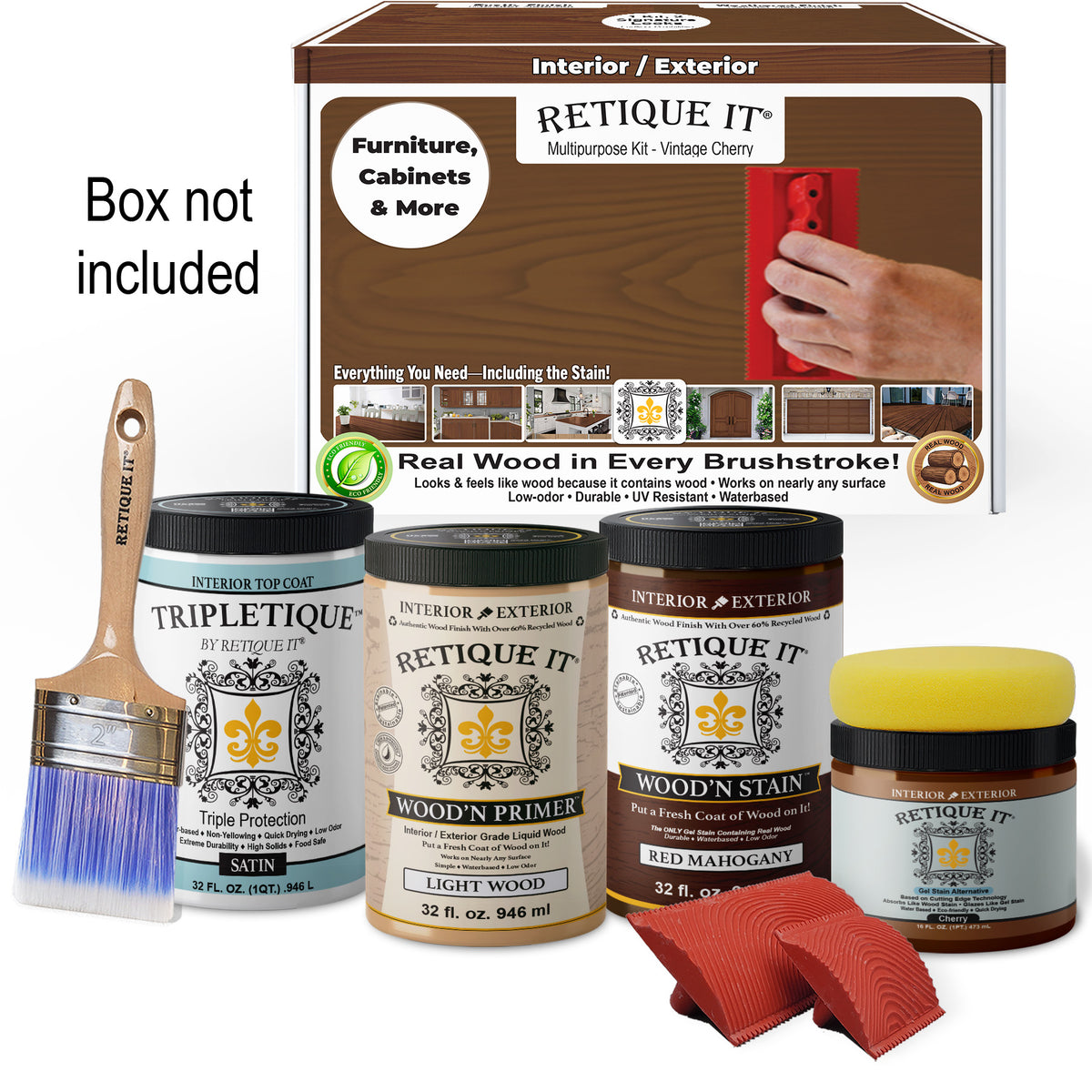 Multi-purpose Wood'n Kit (Large) - Vintage Cherry - Interior Top Coat