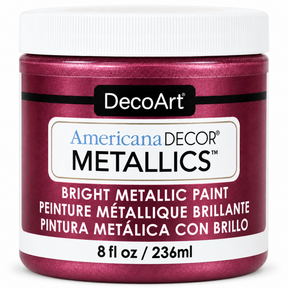 DecoArt Americana Decor Metallics Berry paint bottle 񟿿