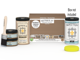 Large Barn Wood Multi-purpose Smooth Finish Kit by Retique It for interior top coat application, includes wood finish components.