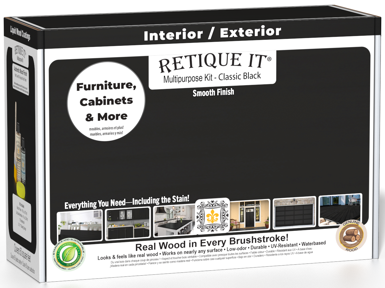 Multi-purpose Smooth Finish Kit - Classic Black - Exterior Top Coat