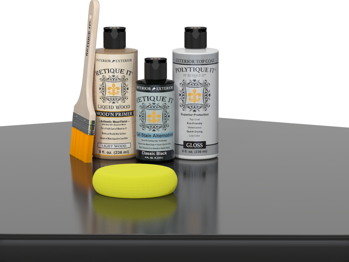 Multi-purpose Smooth Finish Kit - Classic Black - Exterior Top Coat