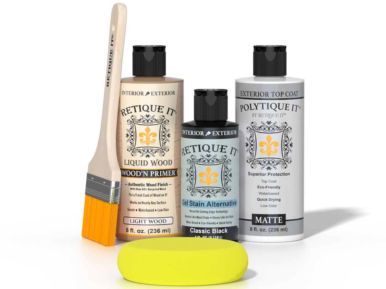 Multi-purpose Smooth Finish Kit - Classic Black - Exterior Top Coat