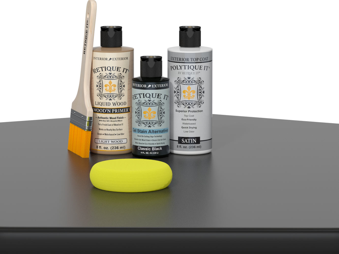 Multi-purpose Smooth Finish Kit - Classic Black - Exterior Top Coat
