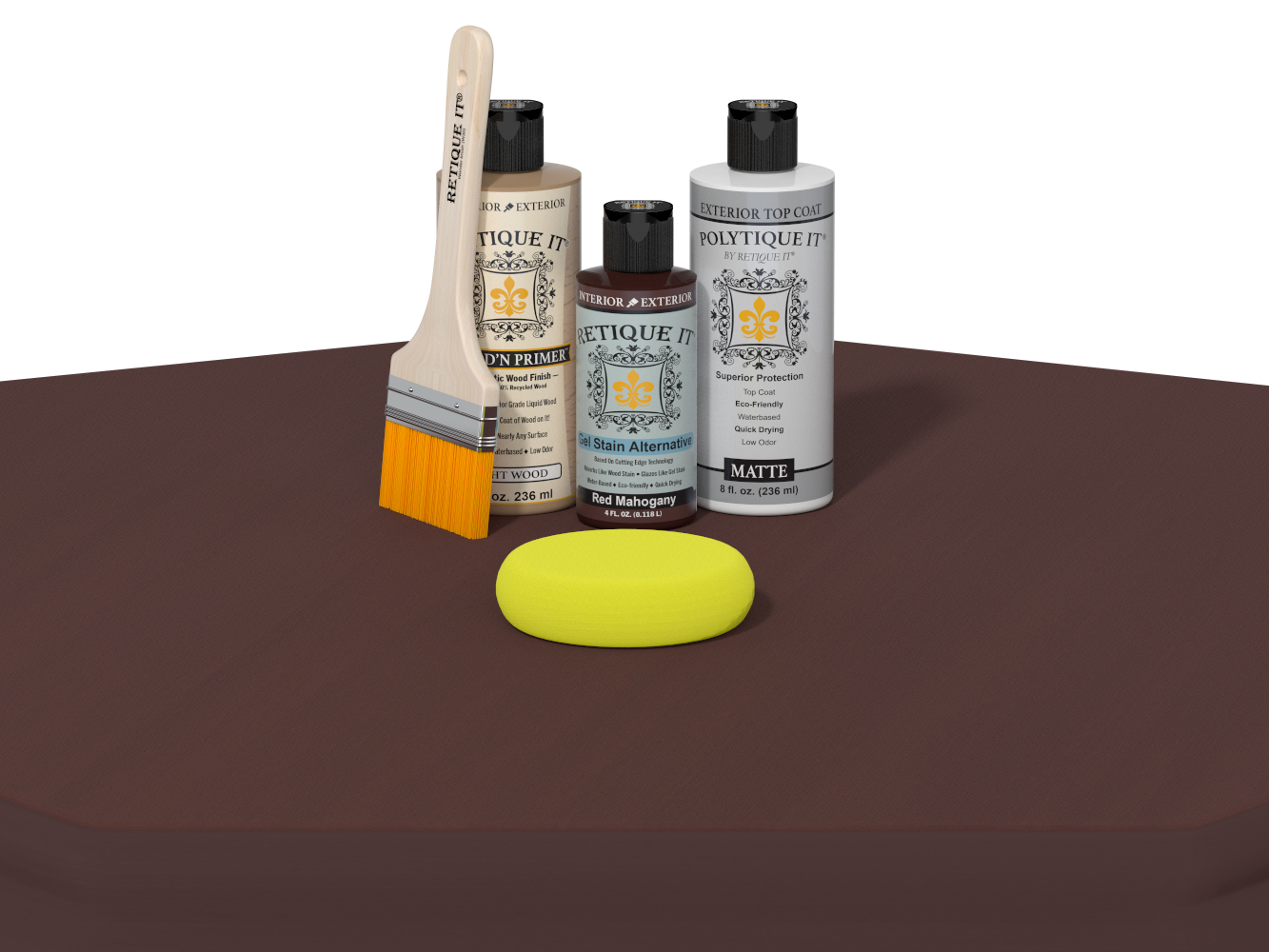 Multi-purpose Smooth Finish Kit - Red Mahogany - Exterior Top Coat