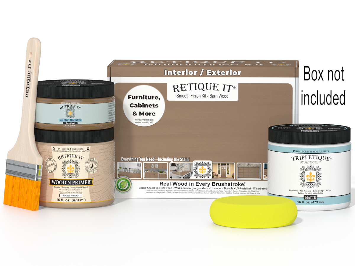Multi-purpose Smooth Finish Kit (Med) - Barn Wood - Interior Top Coat