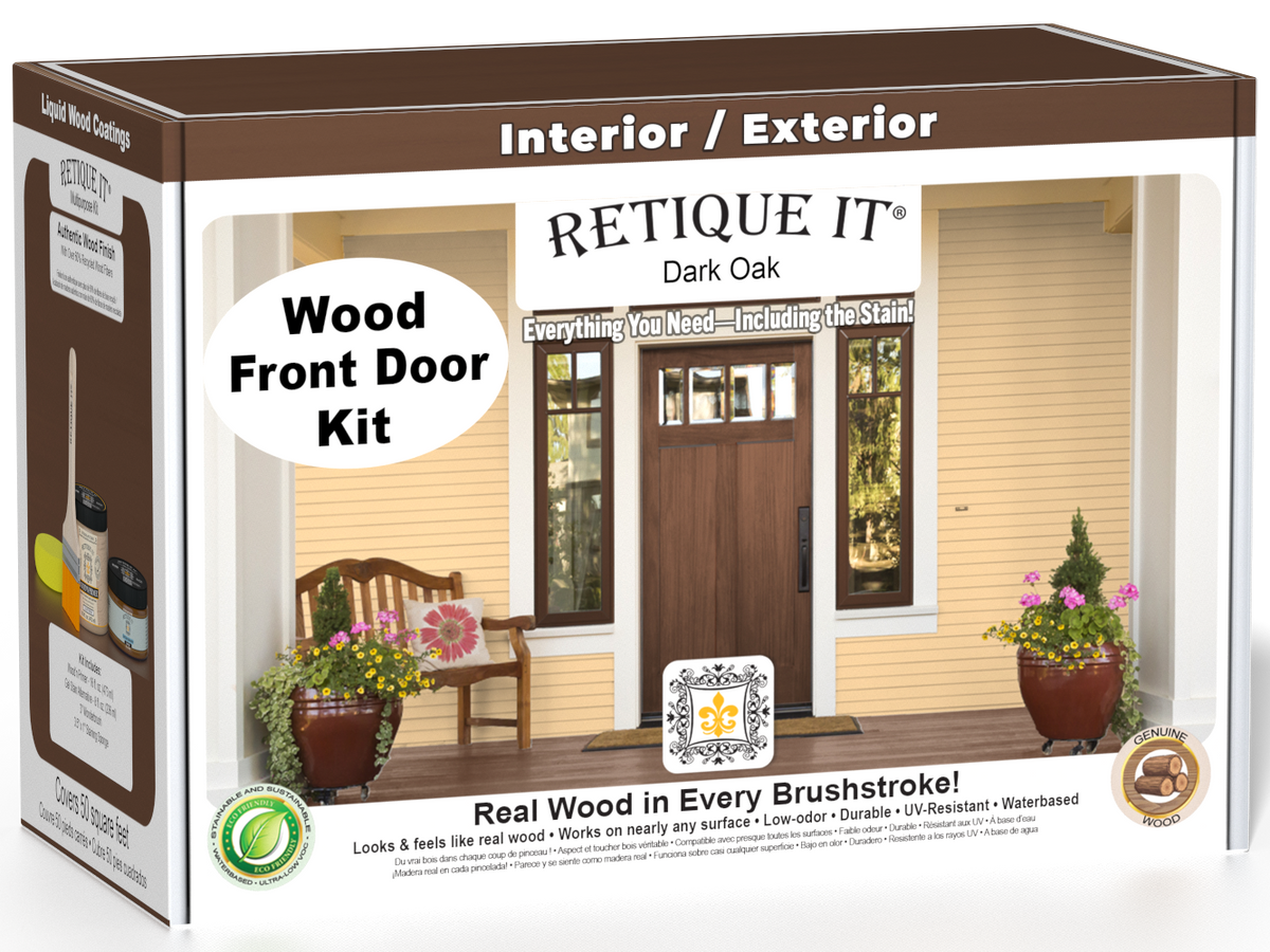 Wood'n Door Smooth Finish Kit - Dark Oak — box hero