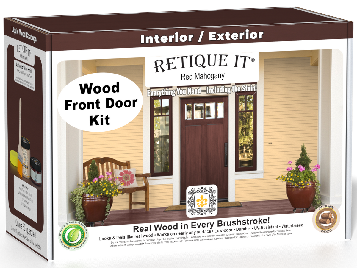 Wood'n Door Smooth Finish Kit - Red Mahogany — box hero