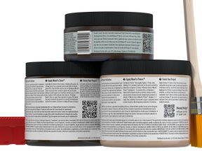 Retique It® Wood'n Finish Kit in Charcoal, a multi-purpose wood finishing kit with a charcoal finish, shown in the back view.