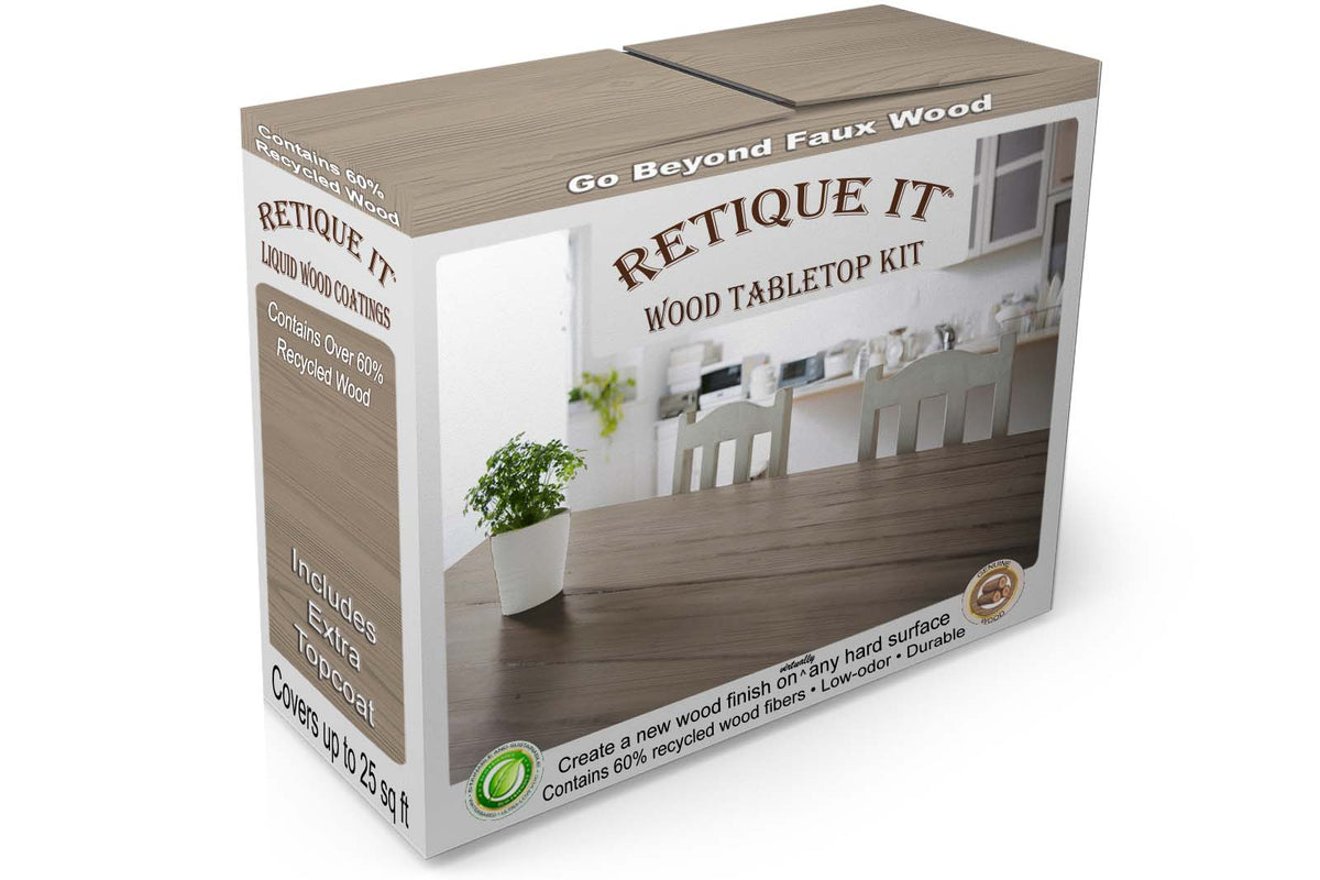 Tabletop Wood'n Finish Kit - Weathered Wood - Retique It®