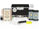 Retique It® Multi-purpose Smooth Finish Kit in Classic Black, 4-piece wood finishing set with smooth, polished surfaces.