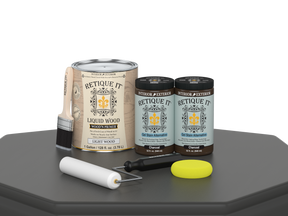 Retique It® Multi-purpose Wood'n Finish Kit in charcoal, large size, featuring smooth wood finish for furniture and crafts.