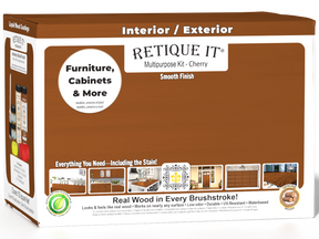 Large Cherry Wood'n Finish Kit by Retique It® with smooth finish components, ideal for multi-purpose wood finishing projects.