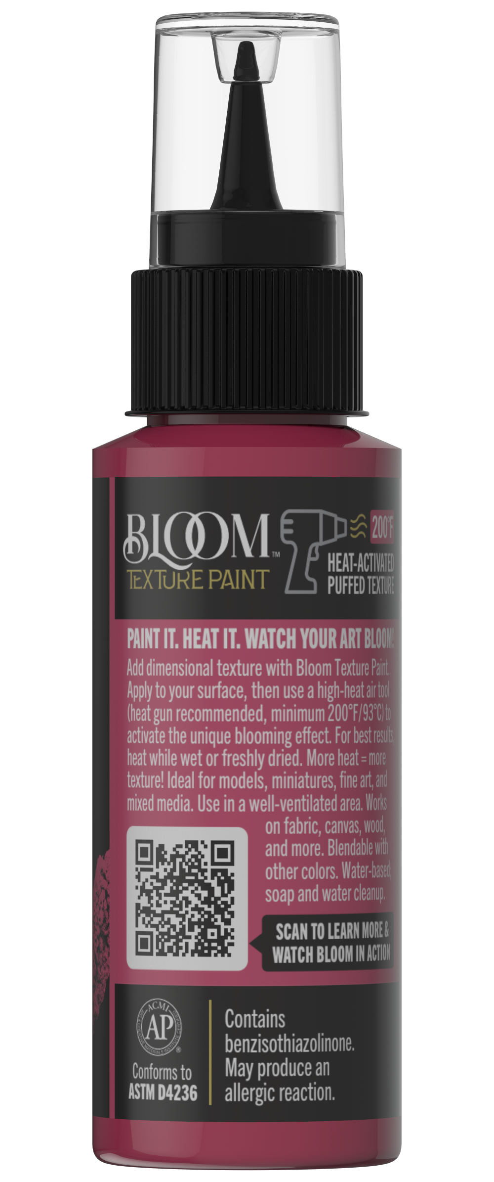 Retique It® Bloom Texture Paint 4pk in Desert Petal, showing the textured paint application on a wall surface.