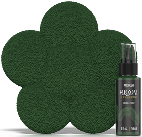 Retique It® Bloom Texture Paint 4-pack in Emerald Forest, showcasing textured paint swatches on a neutral background.