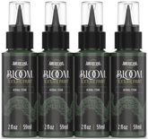 Retique It® Bloom Texture Paint 4-pack in Herbal Stone with textured, decorative paint cans shown from the front.
