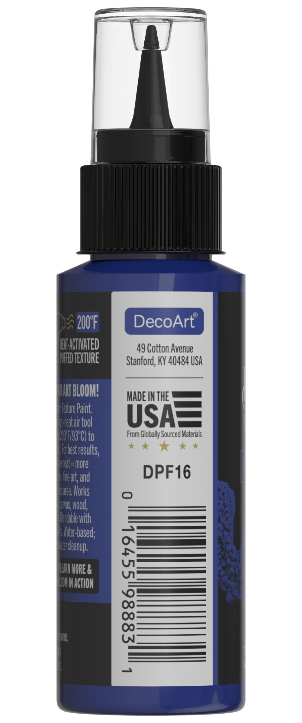 Retique It Bloom Texture Paint 4-pack in Prussian Depths, showcasing textured blue wall paint with rich depth and intricate surface details.