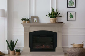 Retique It Multi-purpose Smooth Finish Kit (Large) in Harbor Gray, displayed with wood finish tools and sample wood surface.