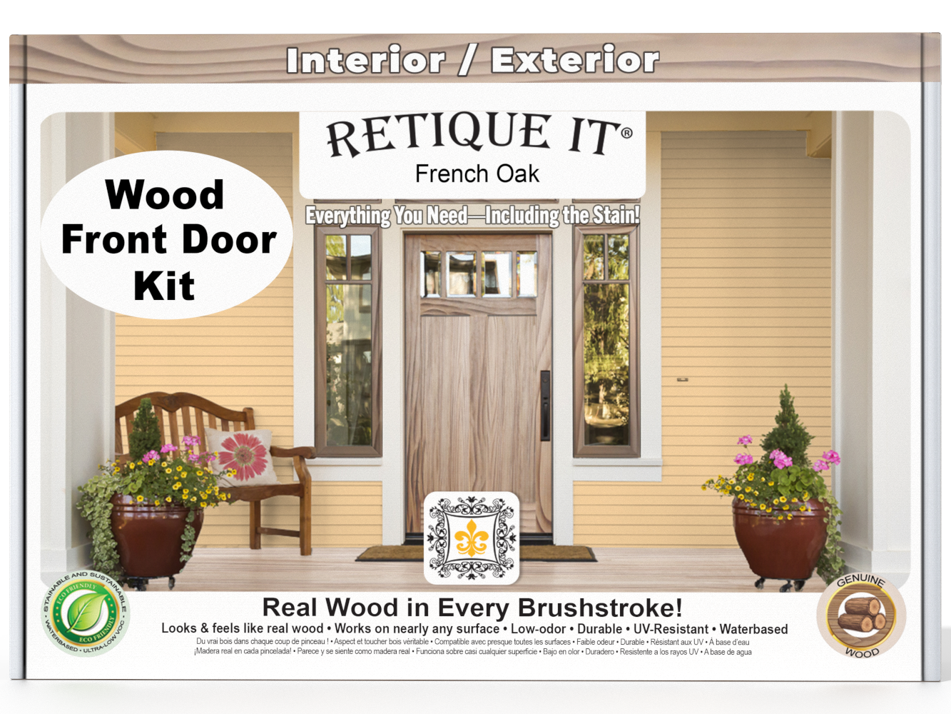 Wood'n Finish Front Door Kit - French Oak