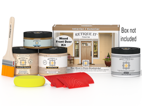 Wood'n Finish Front Door Kit - Pickled Oak