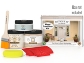 Retique It® Wood'n Finish Front Door Kit in Sun Bleached, includes wood stain and finishing supplies for a natural look.