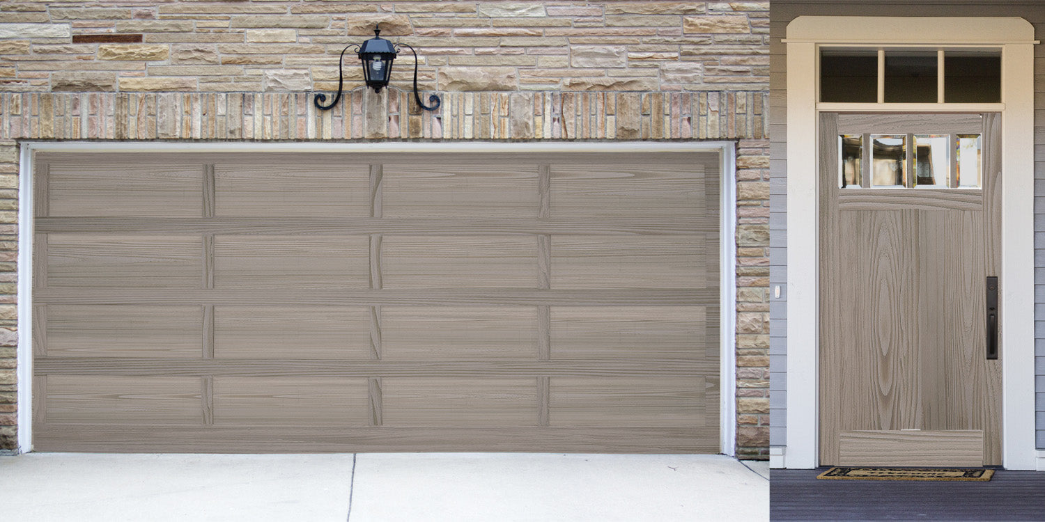 Wood'n Door Kit (Front & Garage Door) - Weathered Wood