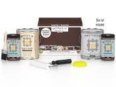 Retique It® Multi-purpose Smooth Finish Kit in Java for exterior wood projects, includes four large top coat bottles and application tools.