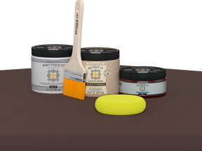 Retique It® Java Multi-purpose Smooth Finish Kit for exterior wood, featuring a matte top coat in a natural wood tone.