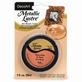 DecoArt Metallic Lustre Rose Gold metallic finish craft paint container