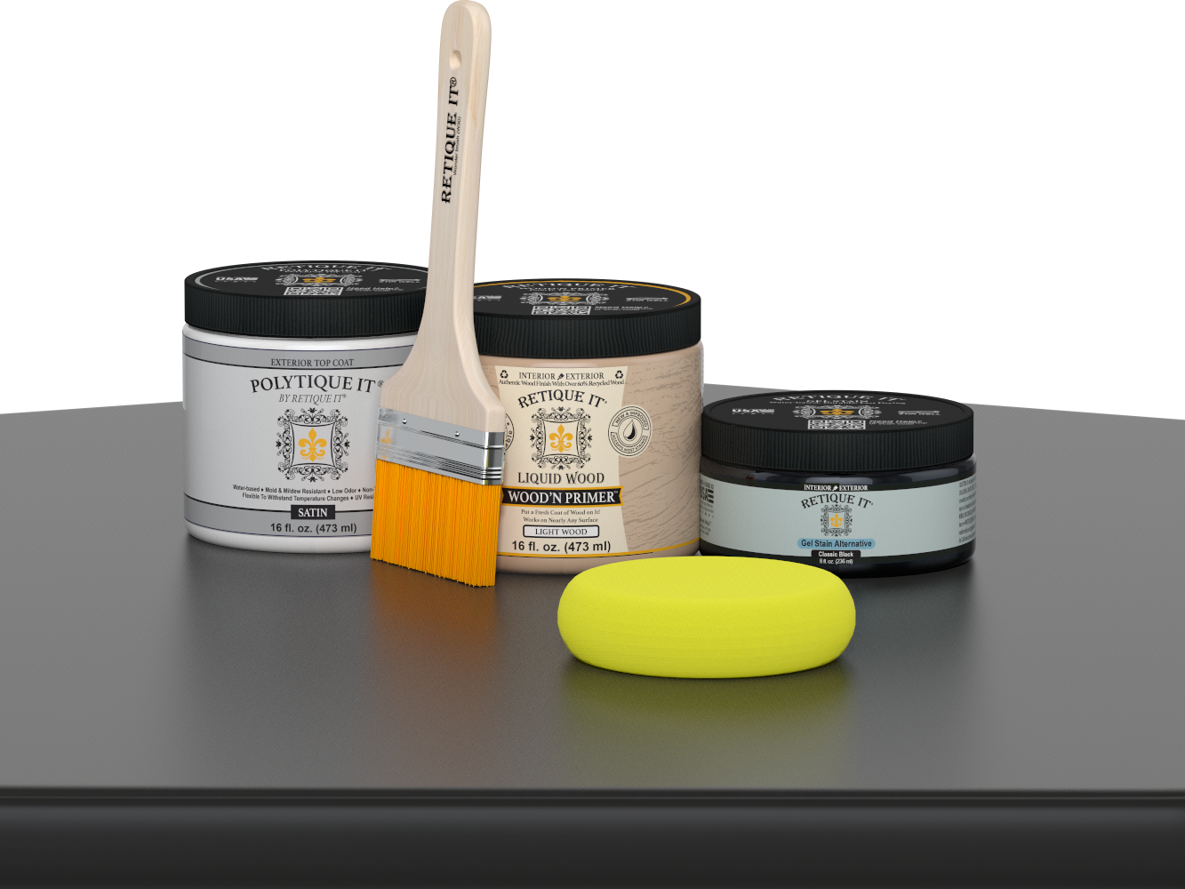 Multi-purpose Smooth Finish Kit (Med) - Classic Black - Exterior Top Coat