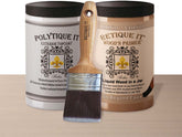 Large Bare Wood Kit by Retique It with exterior top coat, satin finish, includes wood stain not included, ideal for wood finishing projects.