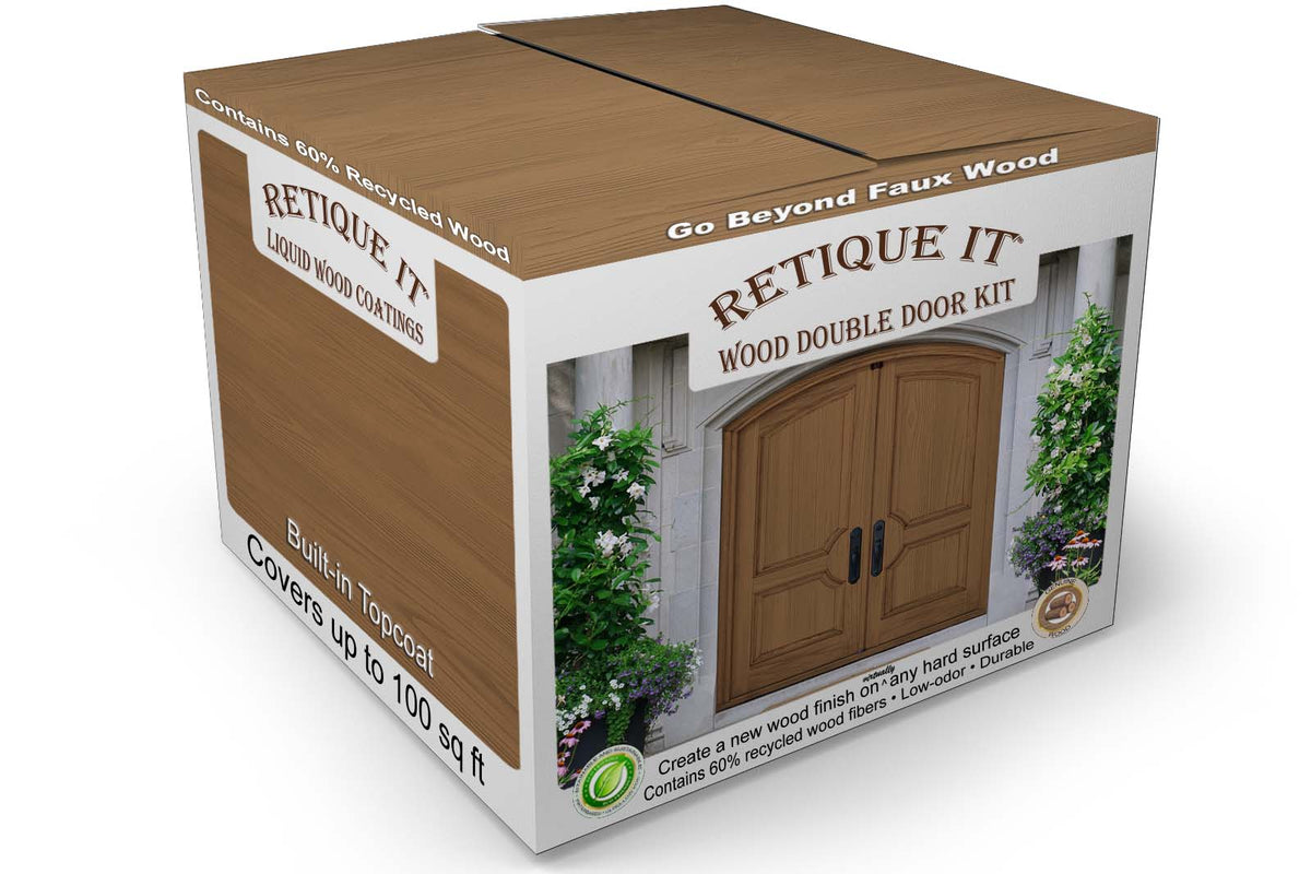 Wood'n Finish Front Door Kit (Double) - Dark Oak