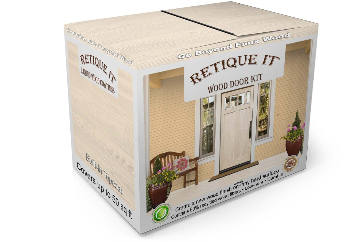 Wood'n Finish Front Door Kit - White Wash - Retique It®