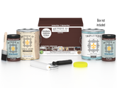 Retique It® Multi-purpose Smooth Finish Kit in Red Mahogany for interior wood top coating, shown with packaging and wood sample.