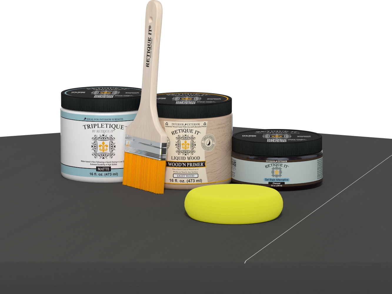 Multi-purpose Smooth Finish Kit (Med) - Charcoal - Interior Top Coat