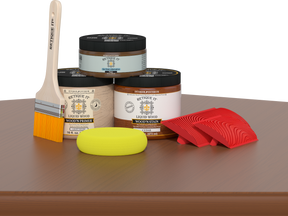 Retique It® Fireplace Wood'n Finish Kit in cedar stain, full fireplace stain kit with wood finish and application tools.