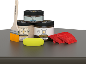 Retique It® Wood'n Kit (Med) in Charcoal, a multi-purpose wood finishing kit for furniture and woodworking projects.