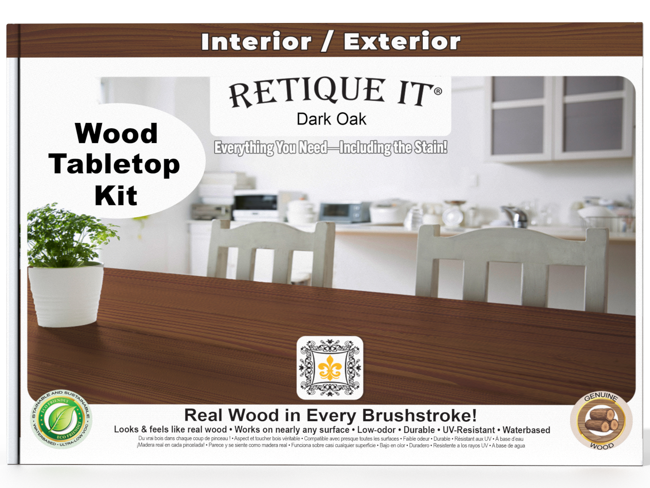 Tabletop Wood'n Finish Kit - Dark Oak