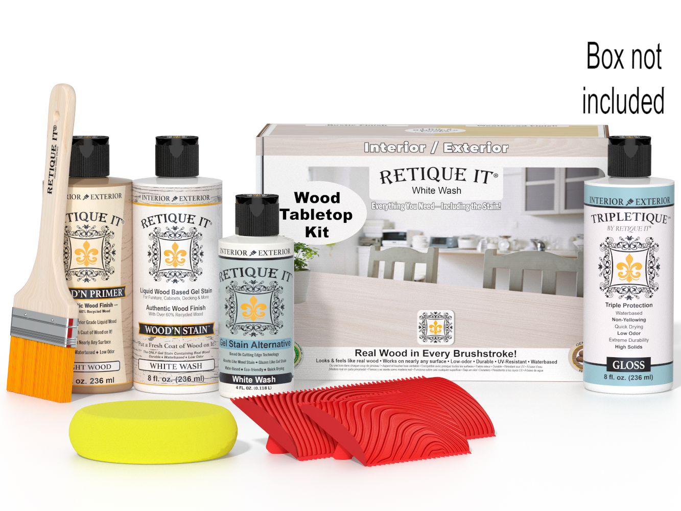 Tabletop Wood'n Finish Kit - White Wash