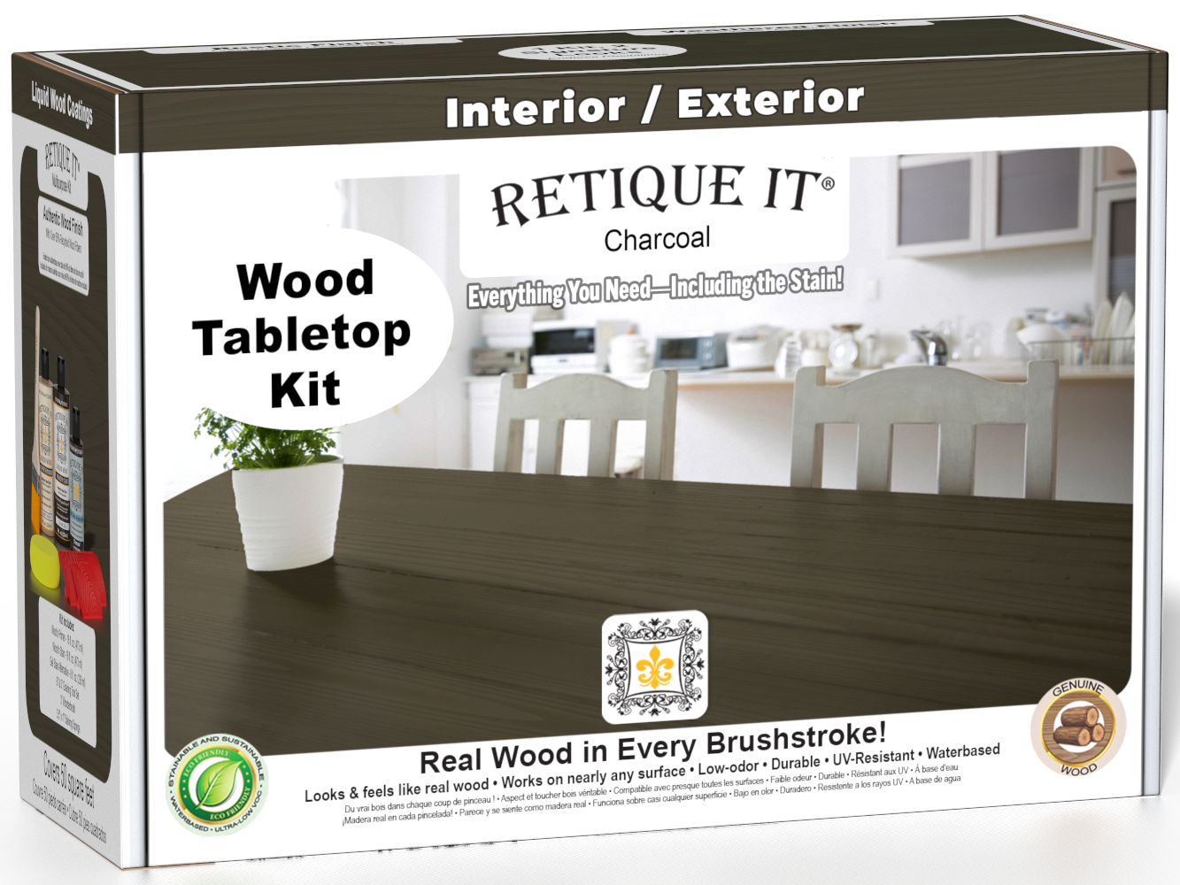 Tabletop Wood'n Finish Kit - Charcoal