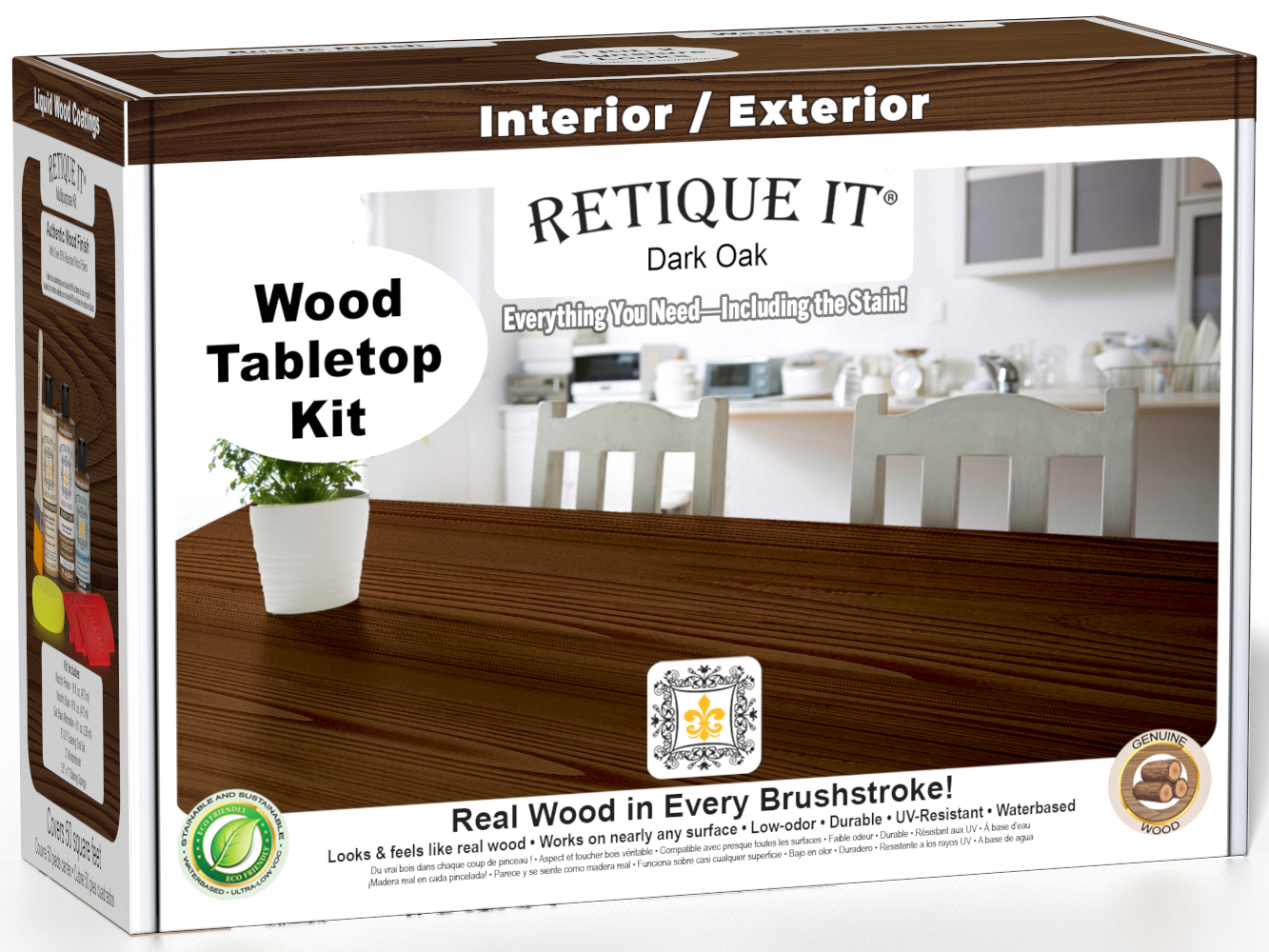 Tabletop Wood'n Finish Kit - Dark Oak