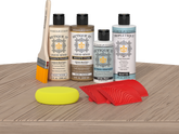Retique It® Wood'n Finish Kit in French Oak, interior top coat for wood furniture with a natural wood finish.